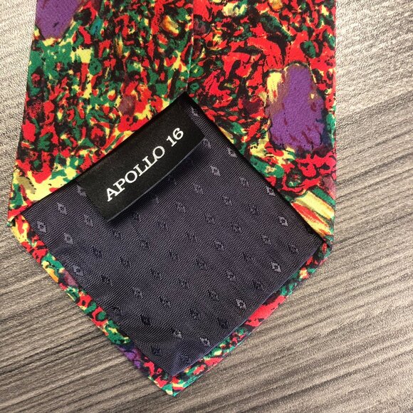 Molecular Expressions Stonehenge Moon Rock Tie 100% Silk Apollo 16 abstract USA - Picture 4 of 6